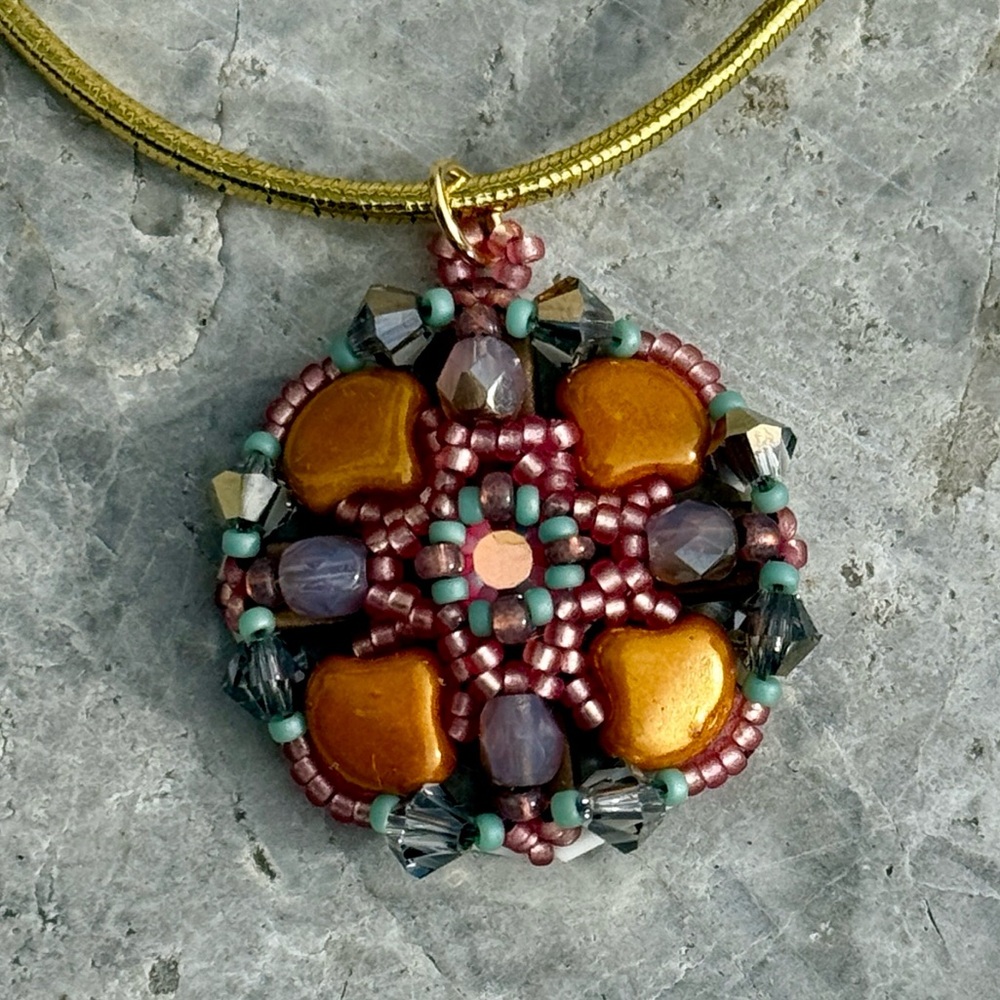 Elegant Beaded Pendant